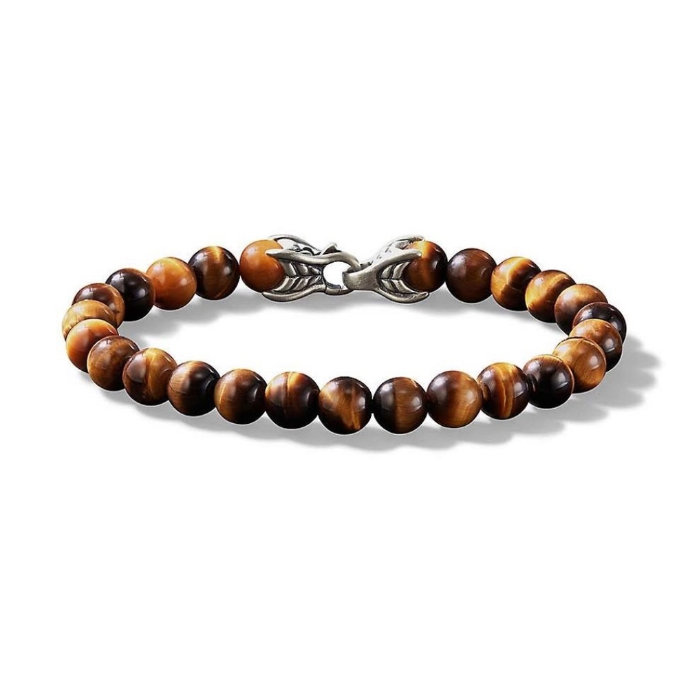 David Yurman Men's Bracelet L, Color: TIGER'S EYE/Silver